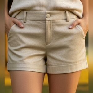 Express Cream Women's Bermudas Waist 16